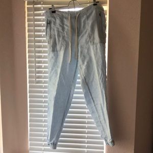 Linen joggers
